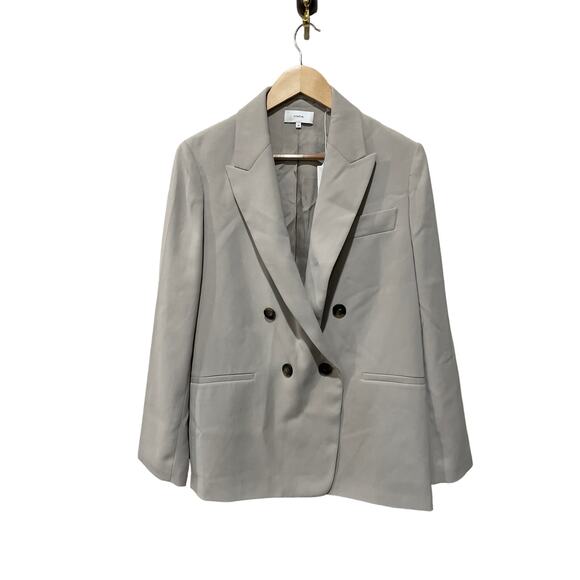 Vince Crepe Double-Breasted Blazer Size 10 - Picture 6 of 9